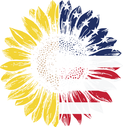 Sunflower American Flag hoodie