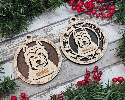 Customizable West Highland Terrier Ornament