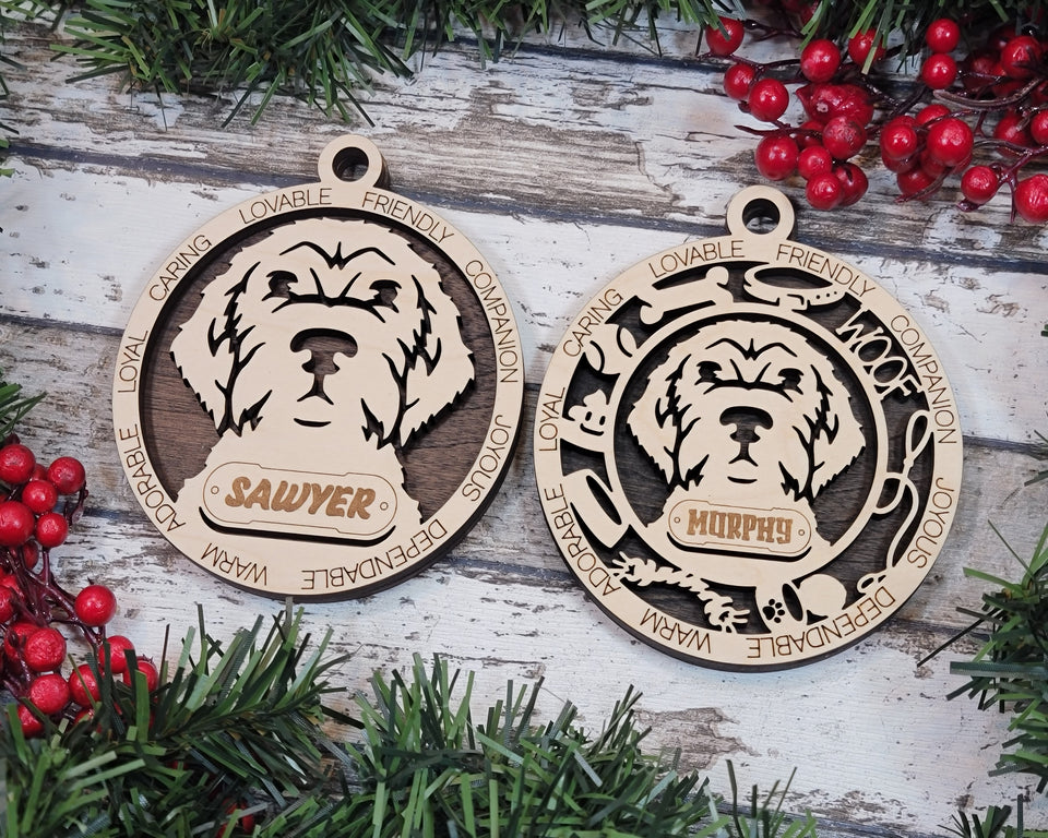 Customizable Wirehaired Pointing Griffon Ornament