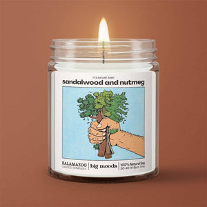 "It's Nature, Man" Sandalwood & Nutmeg -  Luxury Soy Candle