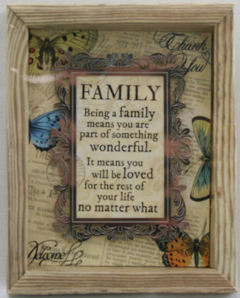 Box of Treasures - Family: Being a Family Means