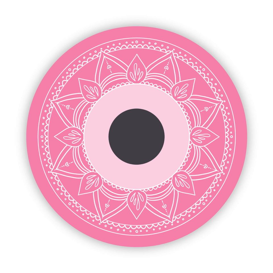 Love Pink Evil Eye Sticker