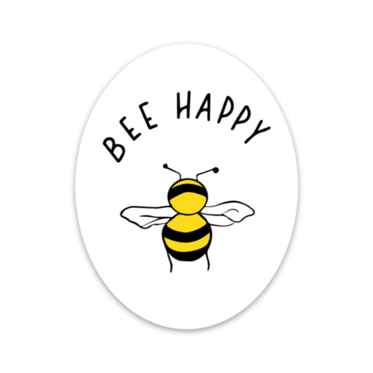 Bee Happy - Mental Health Laptop Sticker