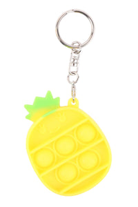 Pineapple Pop Bubble Fidget Toy Key Chain