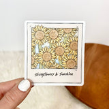 Sunflowers And Sunshine Sticker