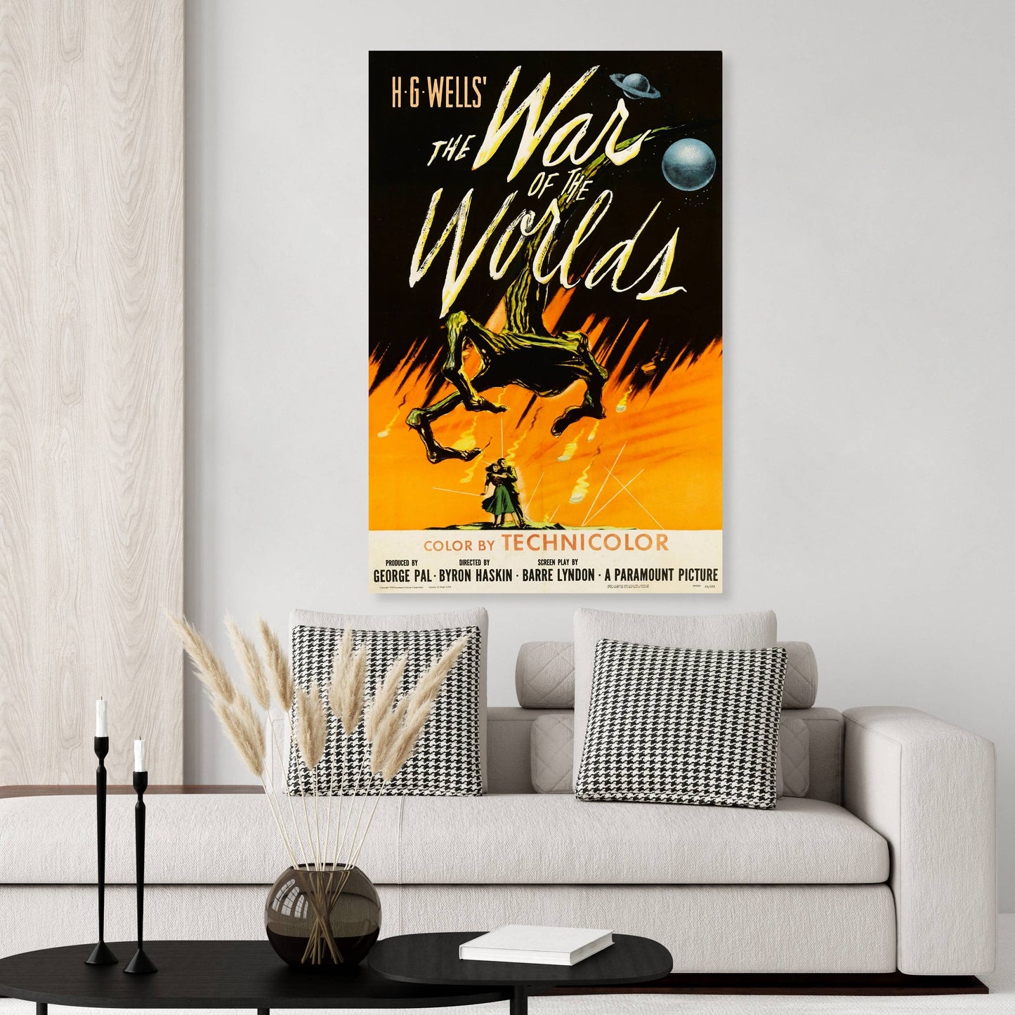 Vintage H.G. Wells War of the Worlds Movie Poster - 11"x17"