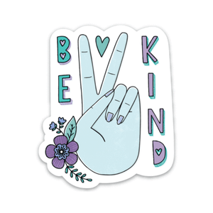 Be Kind Clear Sticker