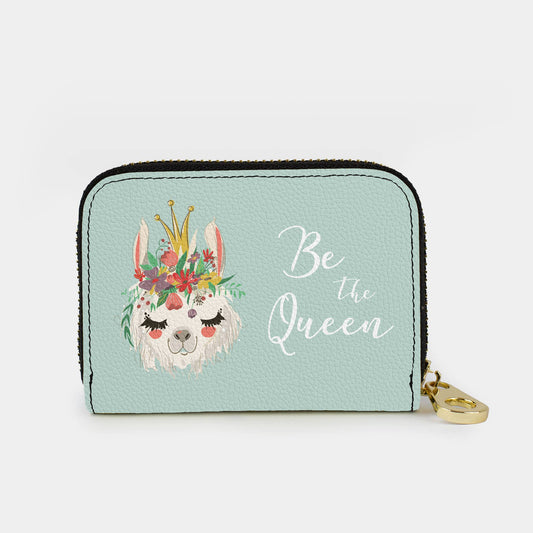 Llama Be the Queen Zippered Wallet