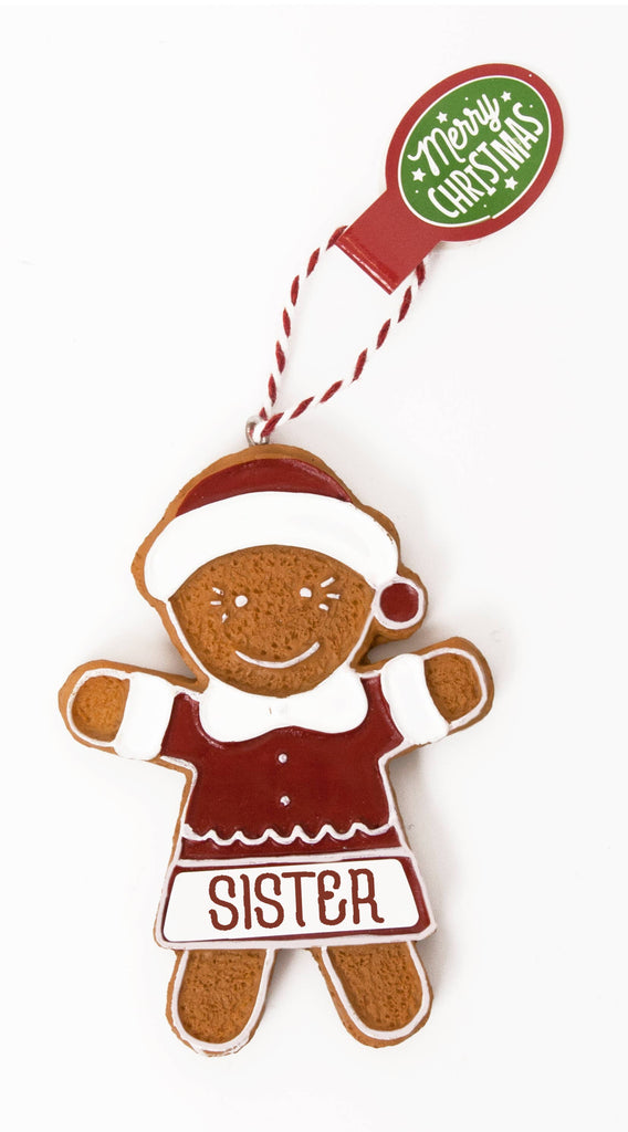 Scented Gingerbread Ornament - Special Sister