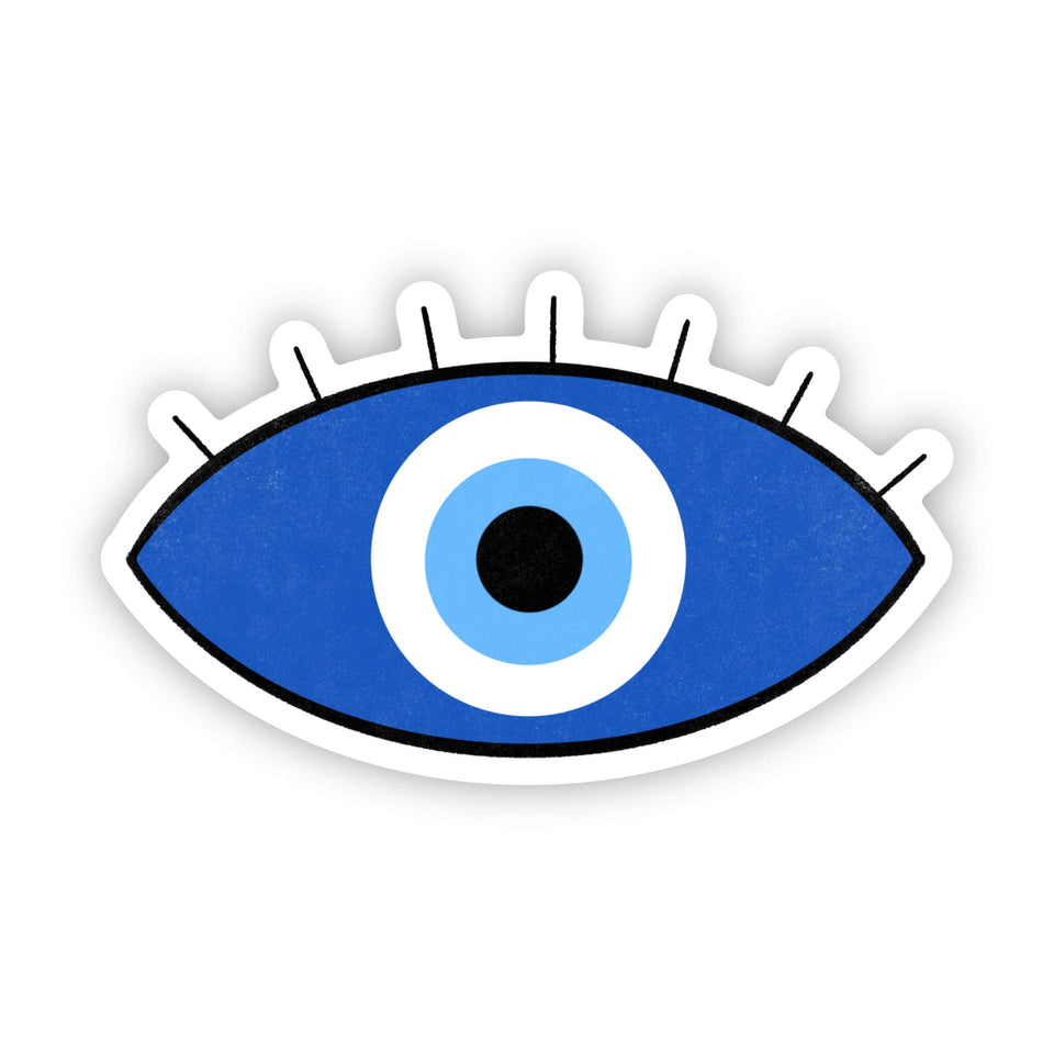 Evil eye sticker - blue