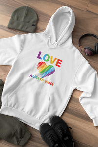 White Love Always Wins LGBTQ hoodie