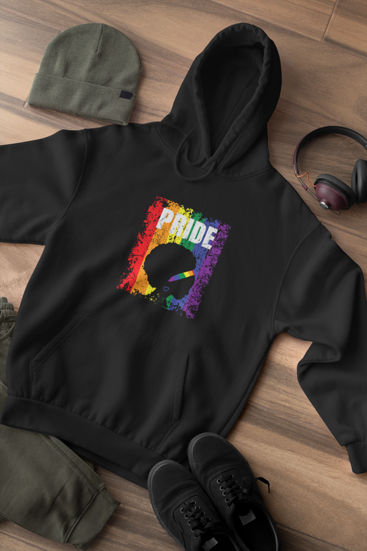 Black Woman LGBTQ Rainbow Pride Hoodie
