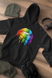 Black Rainbow Lips LGBTQ hoodie