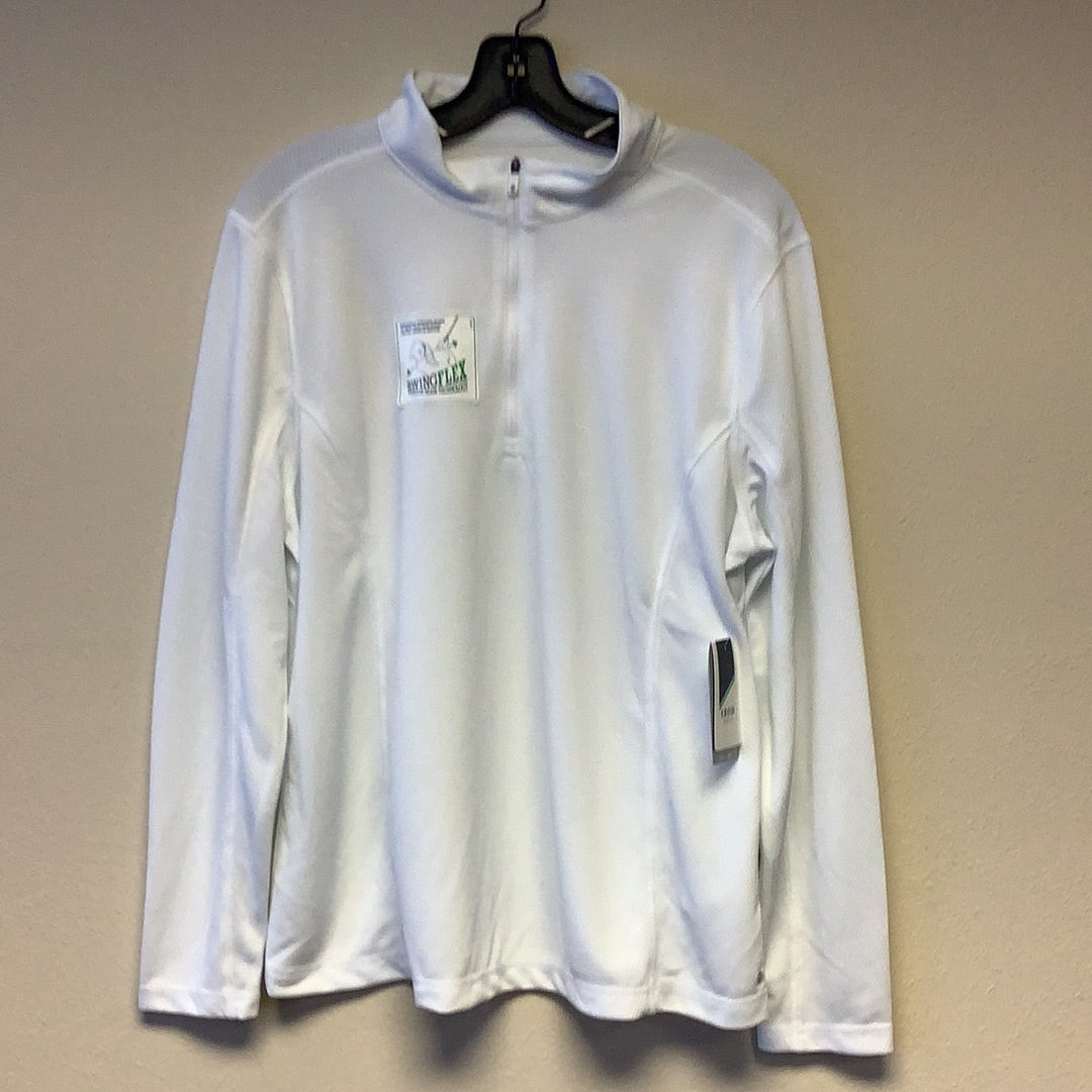 Izod Women's Swingflex 1/4 Zip Golf Shirt m- NWT