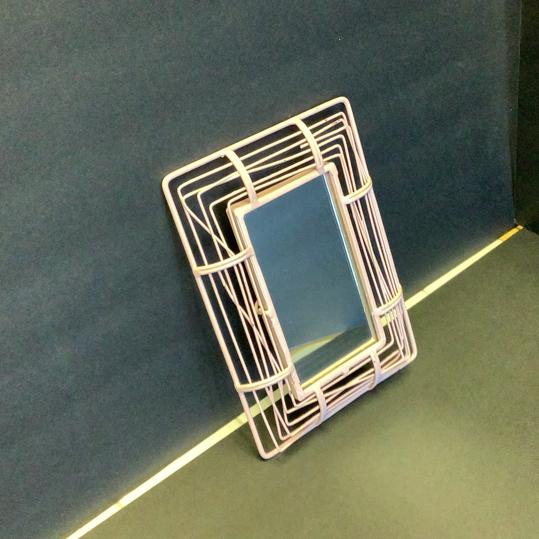 Pink wire frame Mirror