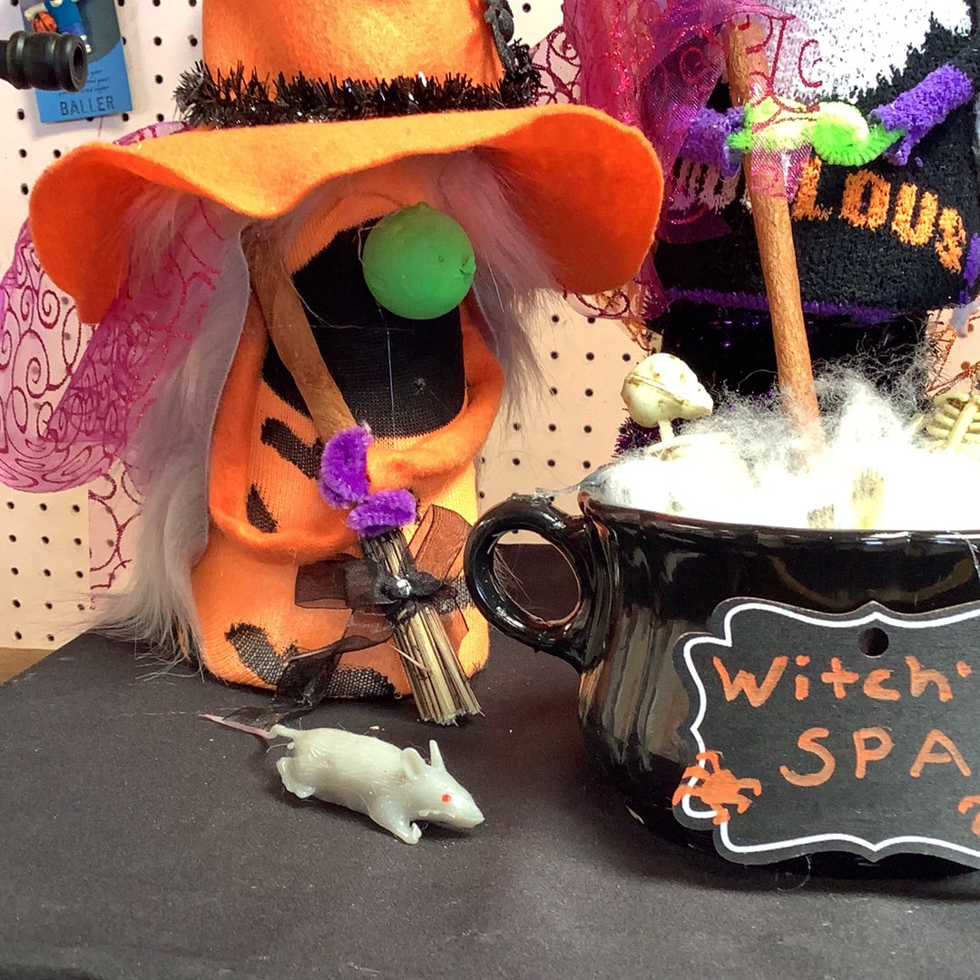 Witch’s Spa handmade Halloween decorations