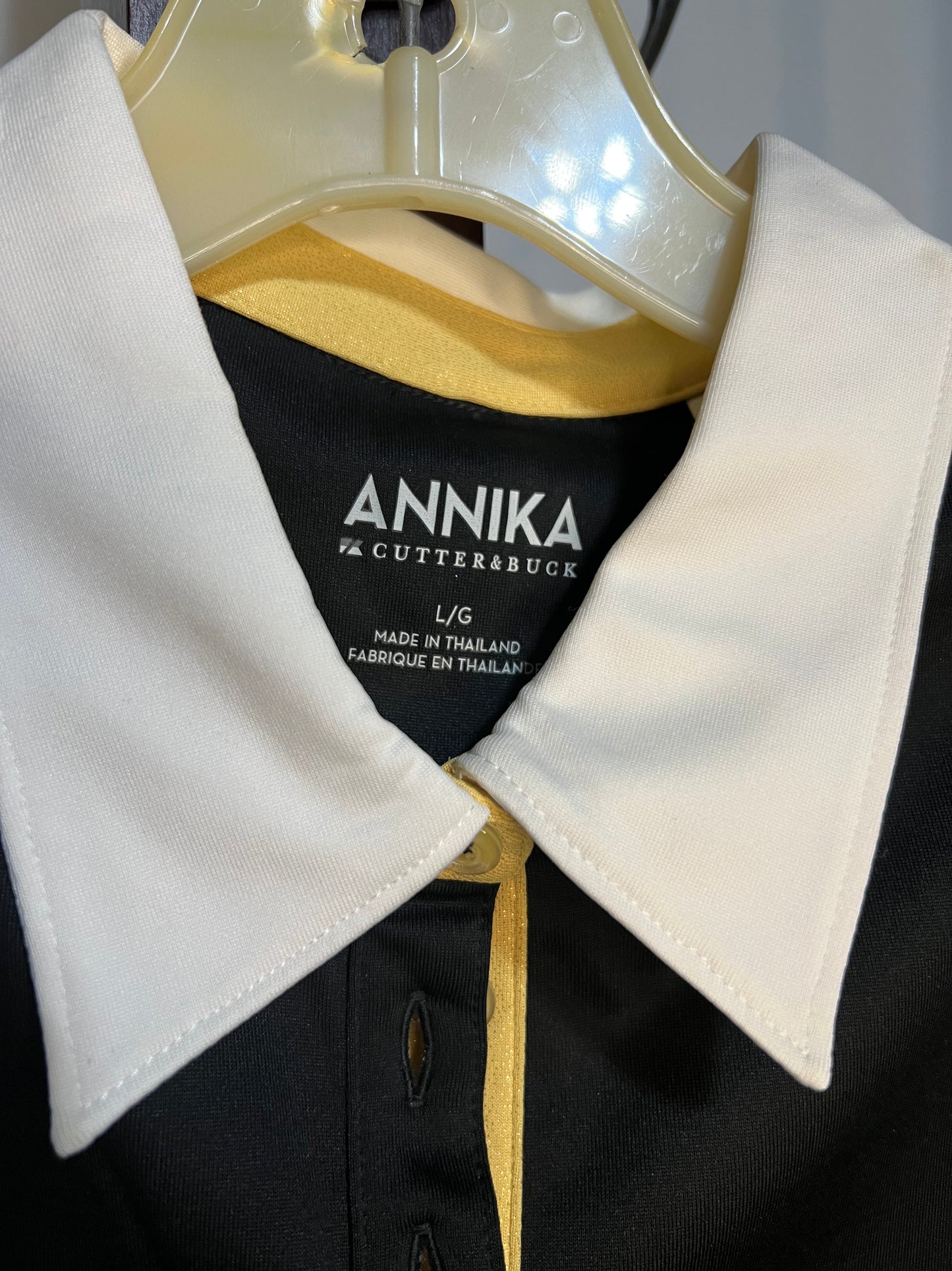 Annika Black Polo shirt, Large