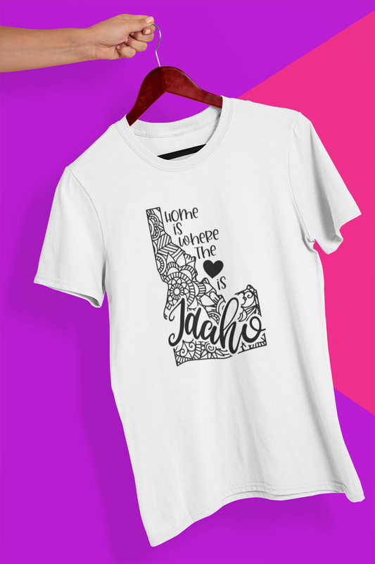 Idaho Mandala Crew Neck T-Shirt