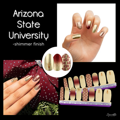 ColorStreet Nail Strips | Collegiate - Arizona State University | Real Polish | Easy Apply