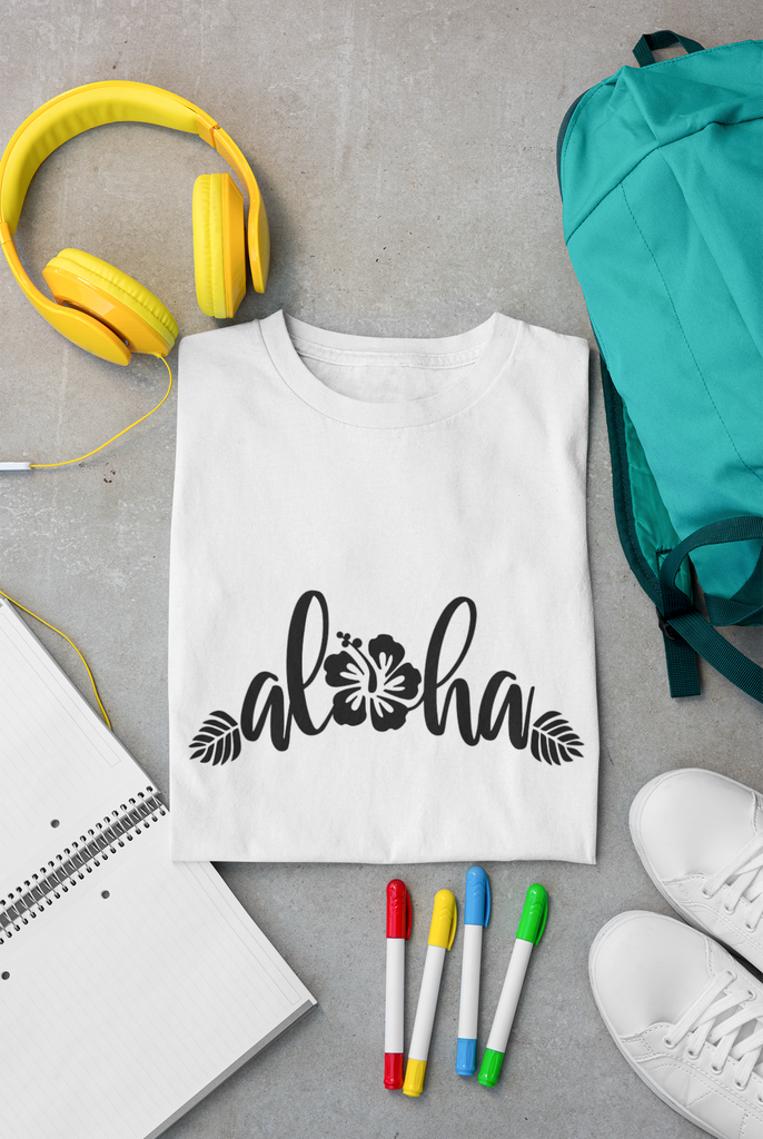 Aloha Hibiscus Crew Neck T-Shirt