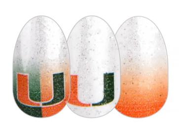 ColorStreet Nail Strips | Collegiate - University of Miami | Real Polish | Easy Apply