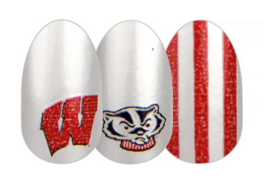 ColorStreet Nail Strips | Collegiate - University of Wisconsin | Real Polish | Easy Apply